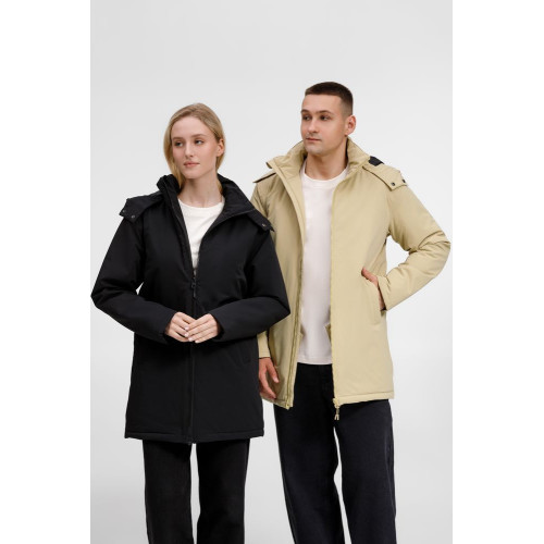 Куртка-парка унисекс Sfera, бежевая Куртка-парка унисекс Sfera, бежевая