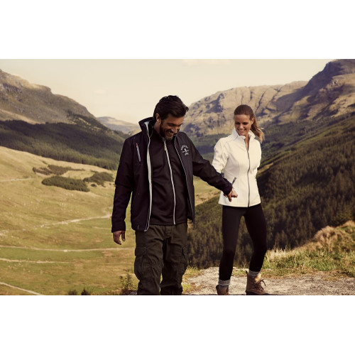 Куртка софтшелл мужская Snyder, белая Куртка софтшелл мужская Snyder, белая