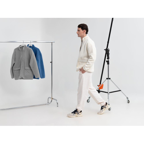 Куртка унисекс Oblako, молочно-белая Куртка унисекс Oblako, молочно-белая