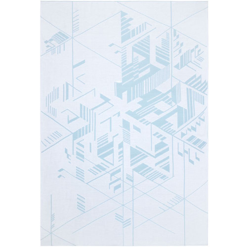 Плед Winterflake, бело-голубой с люрексом Плед Winterflake, бело-голубой с люрексом