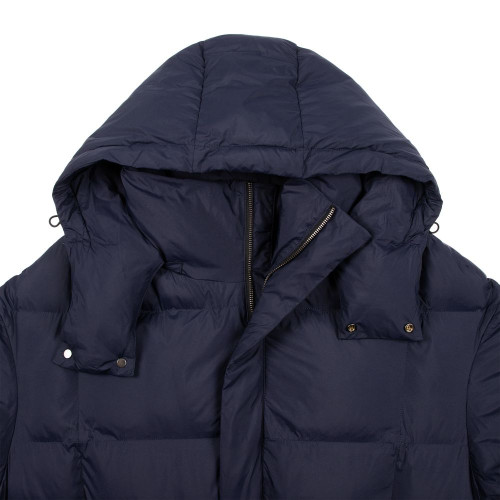 Пуховик унисекс Kapsula, темно-синий Пуховик унисекс Kapsula, темно-синий