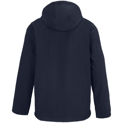 Куртка софтшелл с капюшоном мужская Race Men, темно-синяя Куртка софтшелл с капюшоном мужская Race Men, темно-синяя