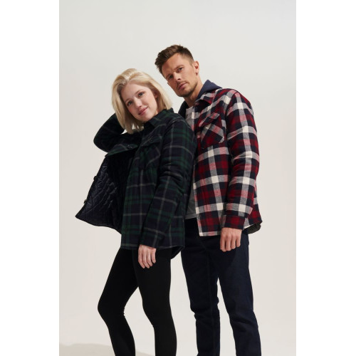 Куртка-рубашка оверсайз унисекс Noah, синяя Куртка-рубашка оверсайз унисекс Noah, синяя