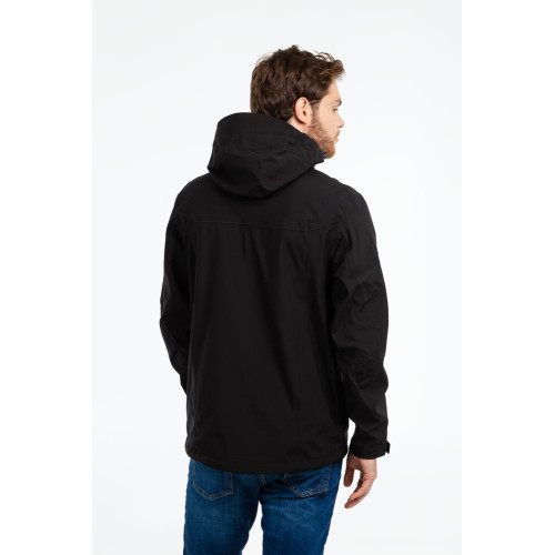 Куртка софтшелл мужская Patrol, черная с серым Куртка софтшелл мужская Patrol, черная с серым