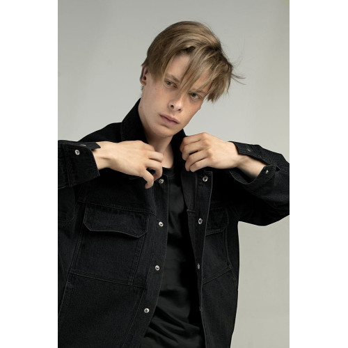 Куртка джинсовая O2, черная Куртка джинсовая O2, черная