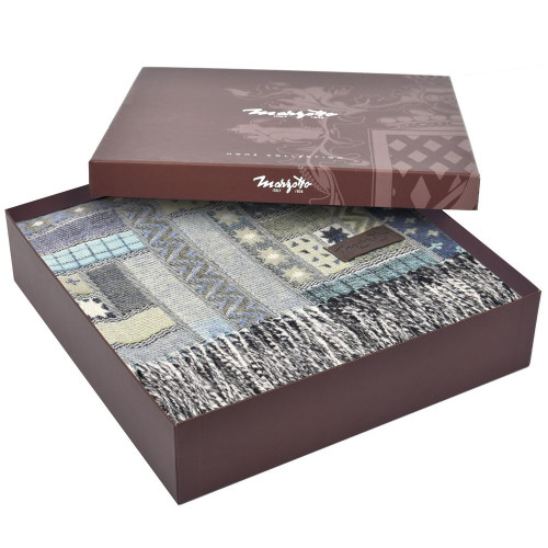 Плед Baltimora, синий с серым Плед Baltimora, синий с серым