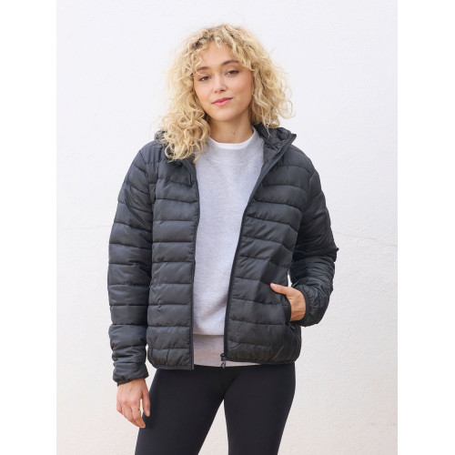 Куртка с капюшоном женская Stream Women, черная Куртка с капюшоном женская Stream Women, черная