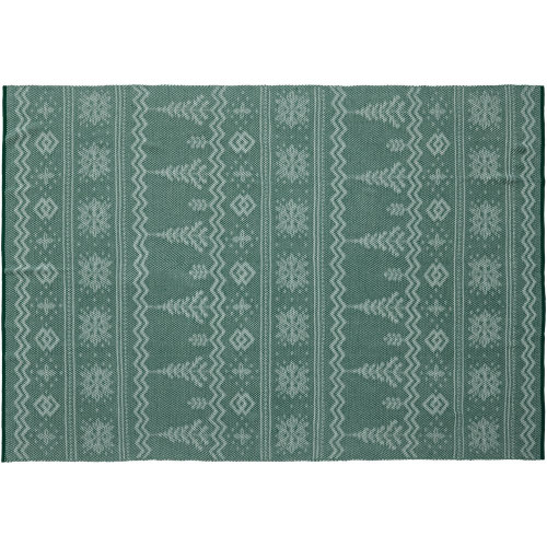 Плед Elnik, зеленый с молочно-белым Плед Elnik, зеленый с молочно-белым