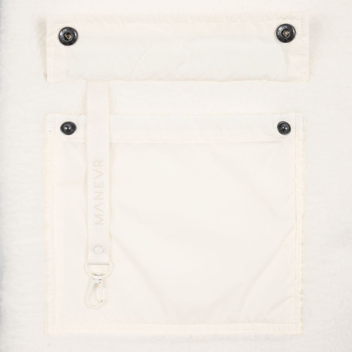 Куртка унисекс Oblako, молочно-белая Куртка унисекс Oblako, молочно-белая