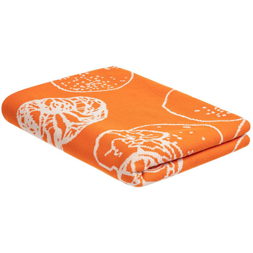 Плед Citrion, оранжево-белый Плед Citrion, оранжево-белый