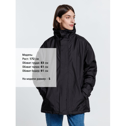 Парка унисекс Liubliana, черная Парка унисекс Liubliana, черная