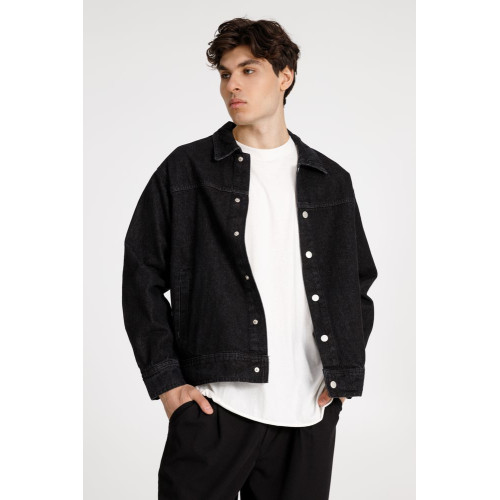 Куртка джинсовая O1, черная Куртка джинсовая O1, черная