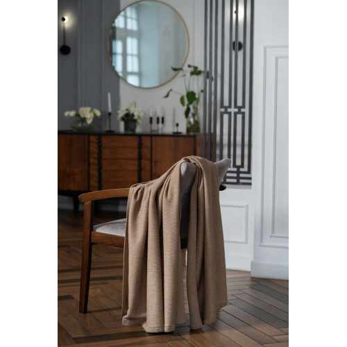 Плед Ornato, бежевый (миндальный меланж) Плед Ornato, бежевый (миндальный меланж)