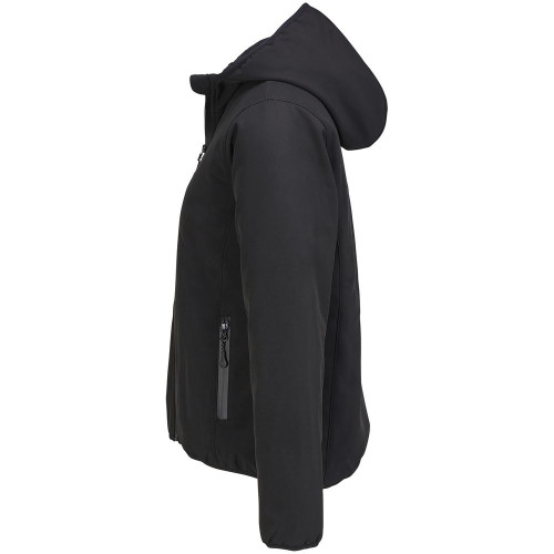 Куртка софтшелл с капюшоном женская Falcon Women, черная Куртка софтшелл с капюшоном женская Falcon Women, черная