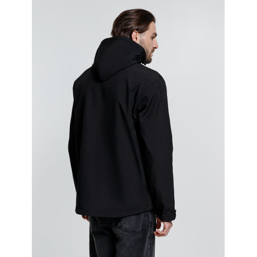 Куртка софтшелл мужская Zagreb, черная Куртка софтшелл мужская Zagreb, черная