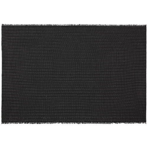 Плед Fringy, черный с белым Плед Fringy, черный с белым