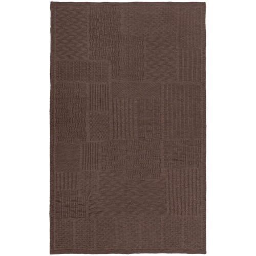 Плед Snippet, коричневый меланж Плед Snippet, коричневый меланж