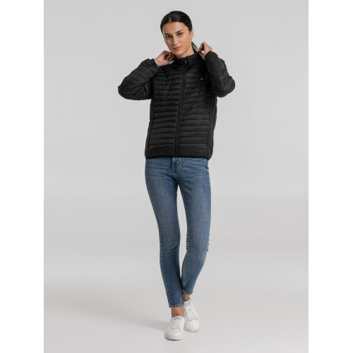 Куртка с подогревом Thermalli Meribell, черная Куртка с подогревом Thermalli Meribell, черная