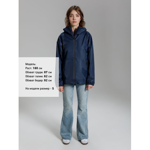 Куртка унисекс Nordvind DWR, темно-синяя Куртка унисекс Nordvind DWR, темно-синяя