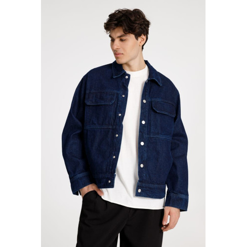 Куртка джинсовая O2, темно-синяя Куртка джинсовая O2, темно-синяя