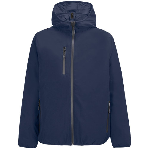 Куртка софтшелл с капюшоном мужская Falcon Men, синяя Куртка софтшелл с капюшоном мужская Falcon Men, синяя