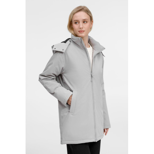 Куртка-парка унисекс Sfera, светло-серая Куртка-парка унисекс Sfera, светло-серая