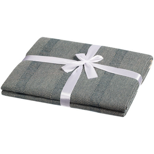 Плед «Сенеж», серо-синий Плед «Сенеж», серо-синий