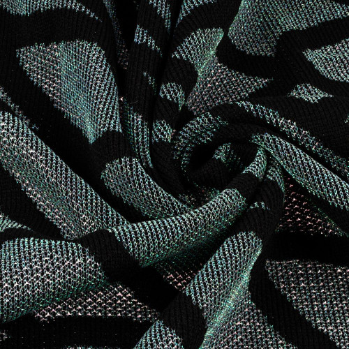 Плед Serpentica, черный с люрексом Плед Serpentica, черный с люрексом