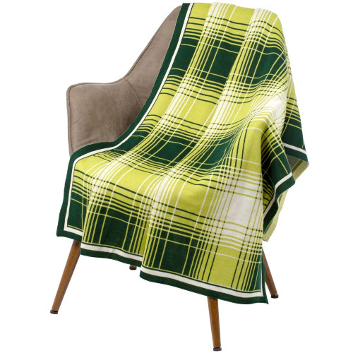 Плед Duotone, зеленый с белым Плед Duotone, зеленый с белым