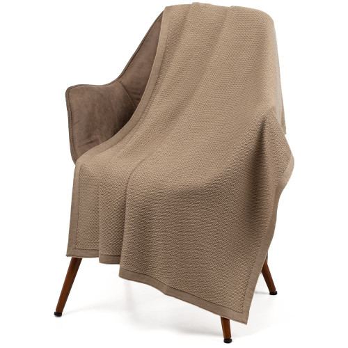 Плед Ornato, бежевый (миндальный меланж) Плед Ornato, бежевый (миндальный меланж)