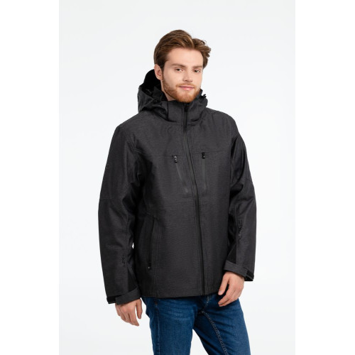 Куртка-трансформер мужская Matrix, серая с черным Куртка-трансформер мужская Matrix, серая с черным