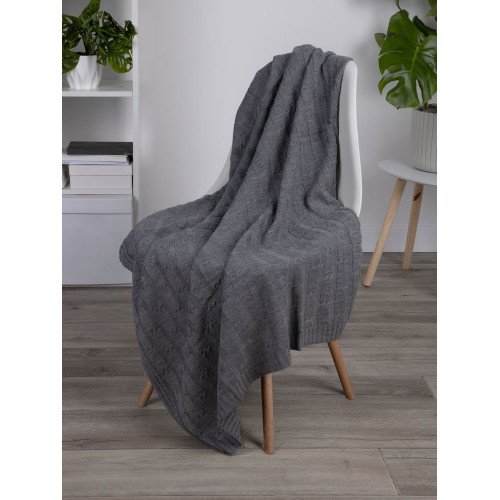 Плед Trenza, серый Плед Trenza, серый