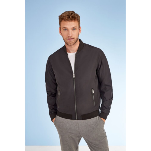 Куртка унисекс Roscoe, черная Куртка унисекс Roscoe, черная