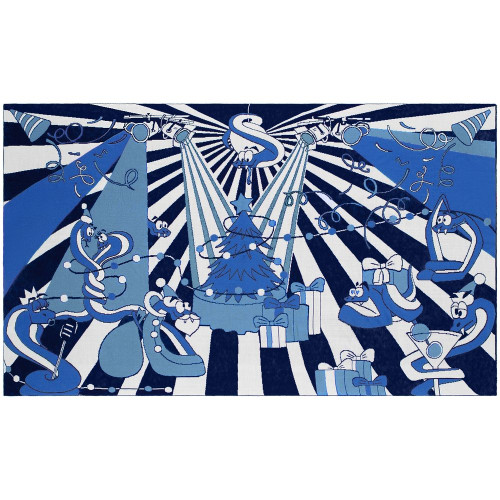 Плед Snake Your Body, синий Плед Snake Your Body, синий