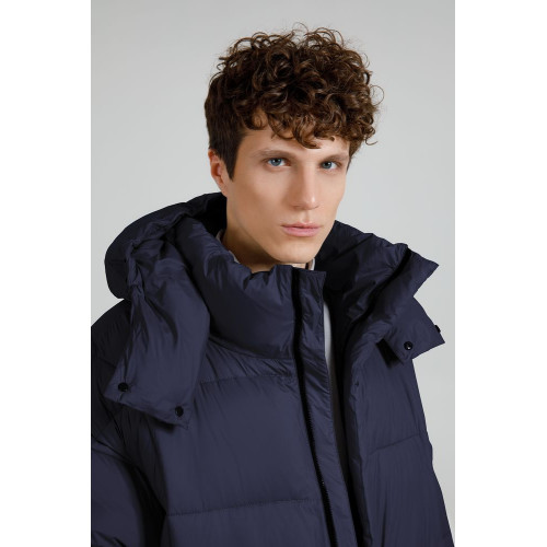 Пуховик унисекс Kapsula, темно-синий Пуховик унисекс Kapsula, темно-синий