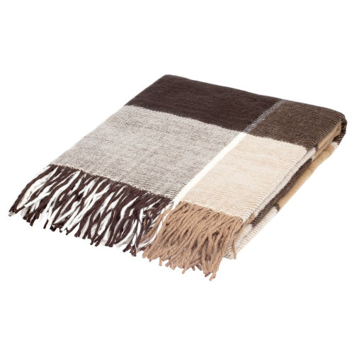 Плед Edinburgh, бежево-коричневый Плед Edinburgh, бежево-коричневый