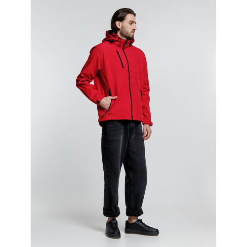 Куртка софтшелл мужская Zagreb, красная Куртка софтшелл мужская Zagreb, красная