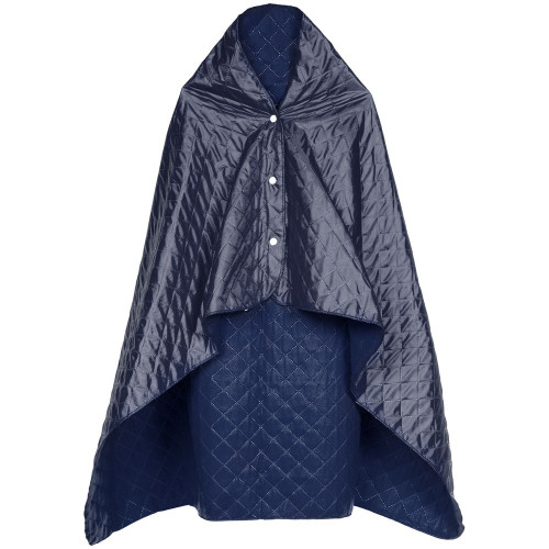 Плед-пончо для пикника SnapCoat, синий Плед-пончо для пикника SnapCoat, синий