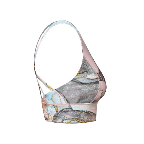 Спортивный топ Basel женский, абстрактный принт Спортивный топ Basel женский, абстрактный принт