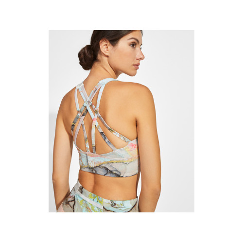 Спортивный топ Basel женский, абстрактный принт Спортивный топ Basel женский, абстрактный принт