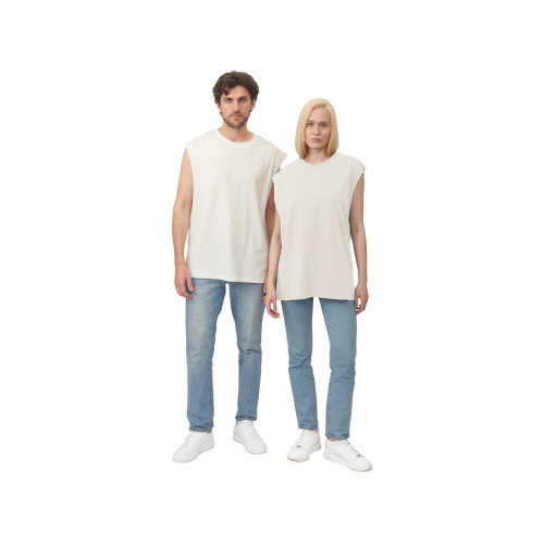 Майка оверсайз Berlin, унисекс, молочный Майка оверсайз Berlin, унисекс, молочный