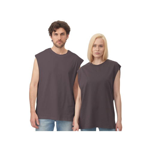 Майка оверсайз Berlin, унисекс, темно-серый Майка оверсайз Berlin, унисекс, темно-серый