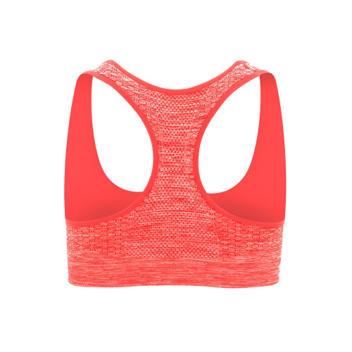 Спортивный топ Sakhir, меланжевый неоновый коралловый Спортивный топ Sakhir, меланжевый неоновый коралловый