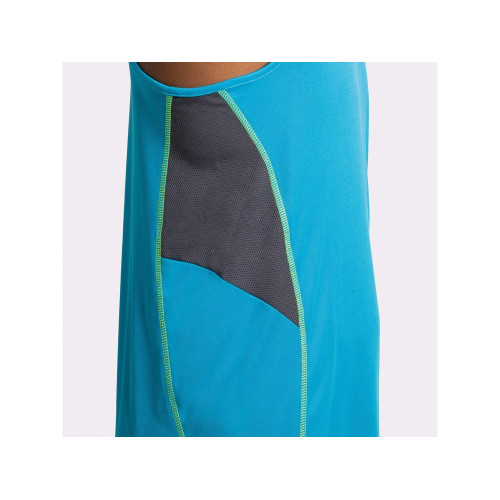 Майка Misano мужская, бирюзовый/эбеновый Майка Misano мужская, бирюзовый/эбеновый