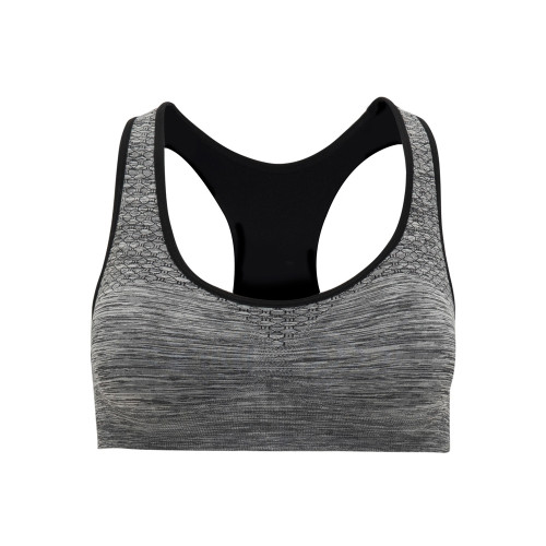 Спортивный топ Sakhir, меланжевый черный Спортивный топ Sakhir, меланжевый черный