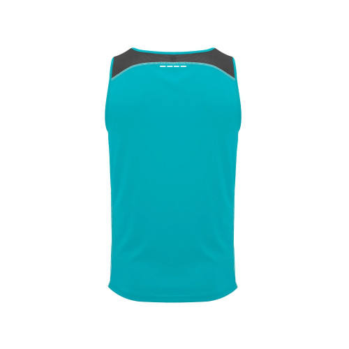 Майка Misano мужская, бирюзовый/эбеновый Майка Misano мужская, бирюзовый/эбеновый