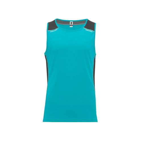 Майка Misano мужская, бирюзовый/эбеновый Майка Misano мужская, бирюзовый/эбеновый