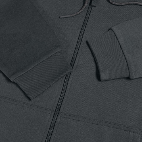 Толстовка мужская на молнии с капюшоном EVEREST 2, т-сер, 2XL, 50 % хлопок, 50% полиэстер, 260 г/м2