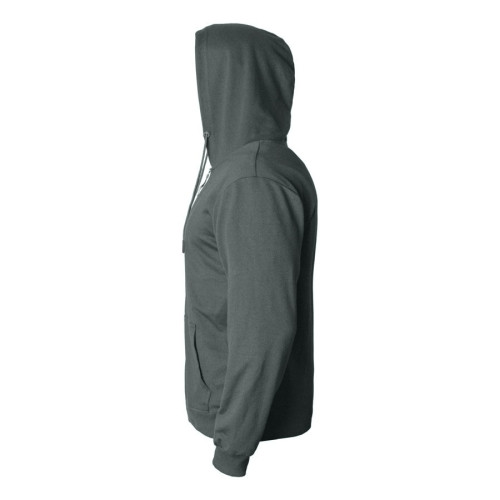 Толстовка мужская на молнии с капюшоном EVEREST 2, т-сер, 3XL, 50 % хлопок, 50% полиэстер, 260 г/м2