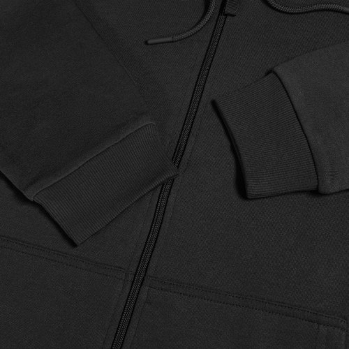 Толстовка мужская на молнии с капюшоном EVEREST 2, черный, M, 50 % хлопок, 50% полиэстер, 260 г/м2